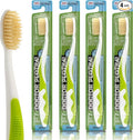 MOUTHWATCHERS Soft Flossing Toothbrushes, Value Pack of 4, Manual Toothbrush by Mouthwatchers