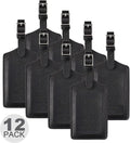 8 Pack Leather Luggage Travel Bag Tags by Travelambo by Travelambo