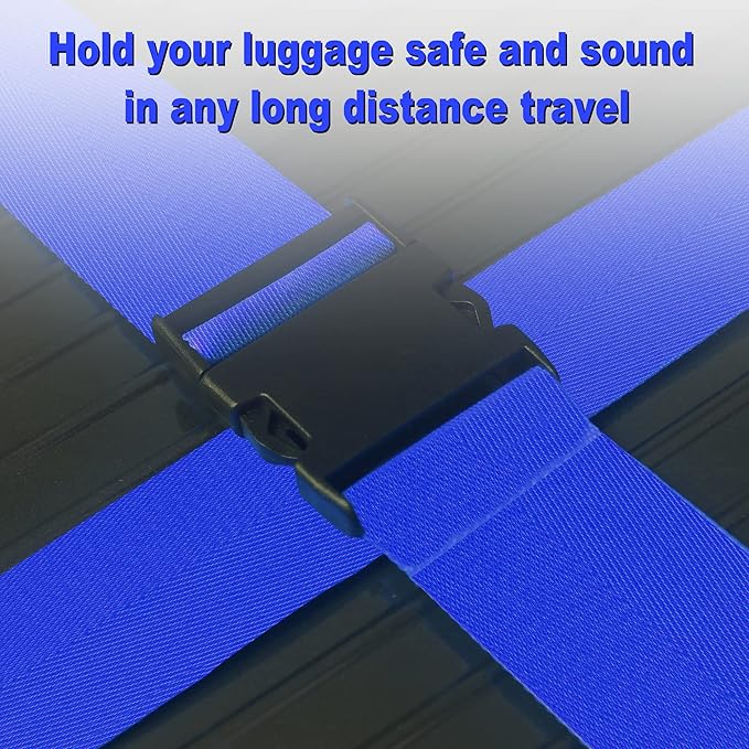 Luggage Straps for Suitcases TSA Approved Travel Belt 8 Pack by Chelmon - Image 4