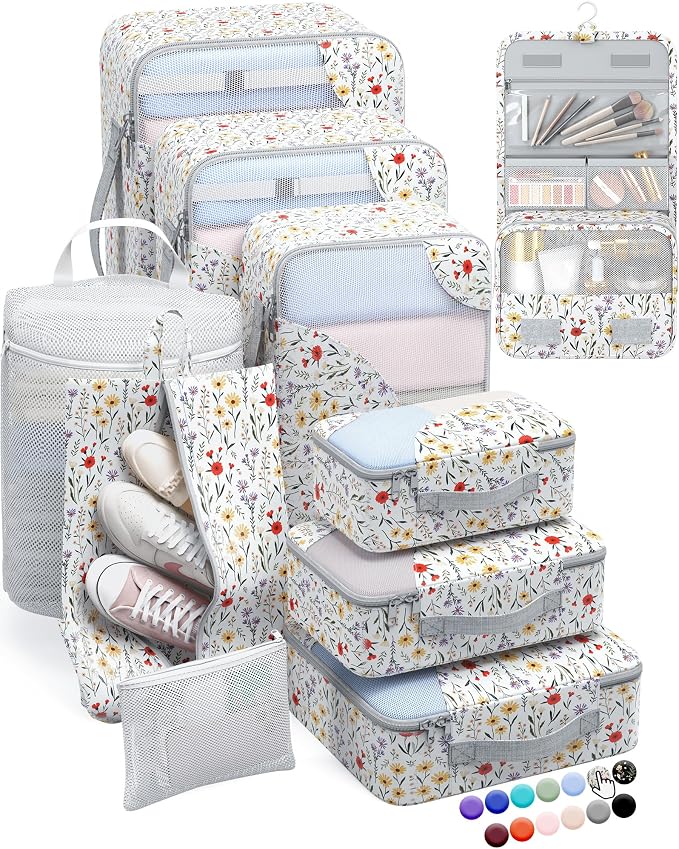 ALL INCLUDED 10 Set Durable Packing Cubes by OlarHike