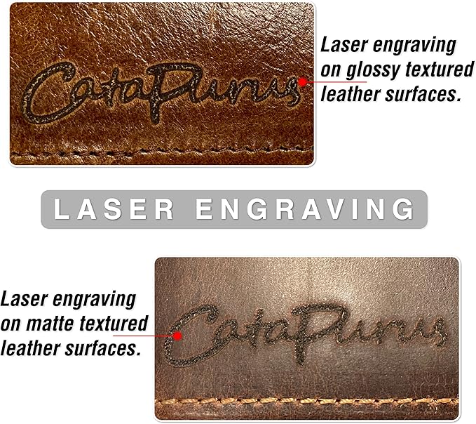 Top Grain Leather Text Custom Electronic Organizer Zipper Bag Tech Pouch - Image 2