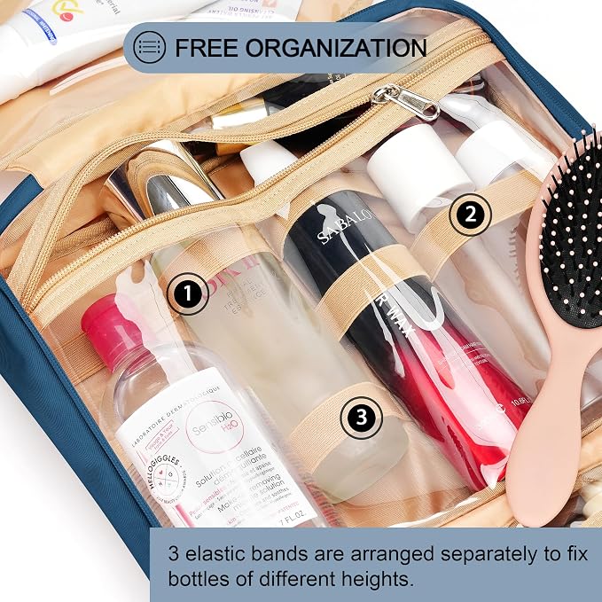 Travel Hanging Toiletry Bag for Women and Men, - Image 7