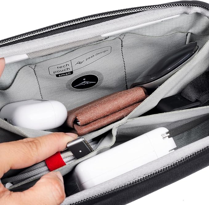 Peak Design Small Tech Pouch, Ocean Edition, Electronics Organizer - Image 3