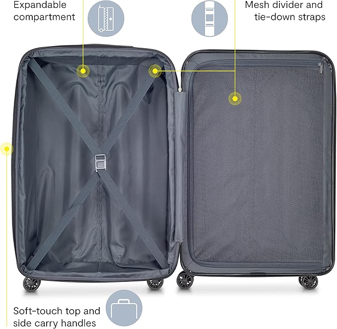 Delsey Luggage Aero 2 Piece Set Spinner Suitcase - Image 3