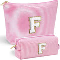 YOOLIFE Makeup Bag for Women, Personalized Initial Cute Makeup Pouch for by YOOLIFE
