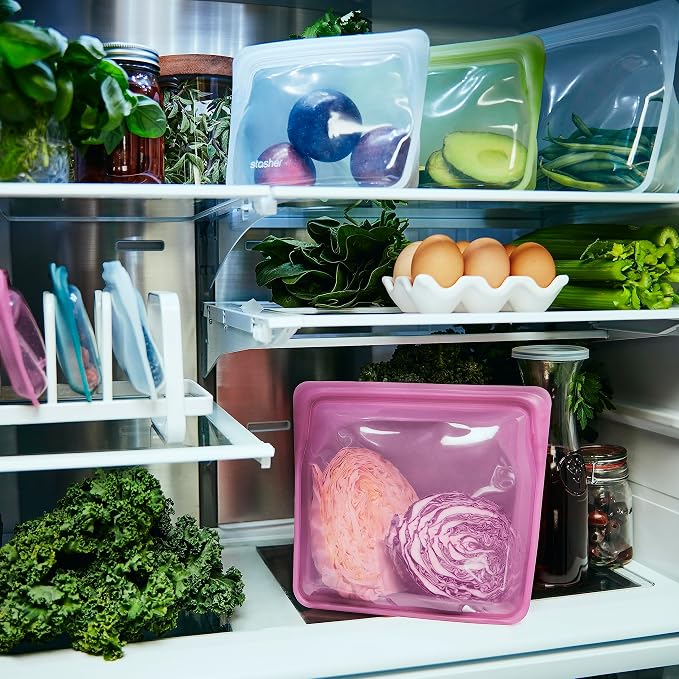 Stasher Premium Silicone Reusable Food Storage Stand-Up Bag Mega, Sous Vide - Image 9