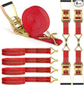 4Pack Heavy Duty Ratchet Straps, 2” 32Ft Ratchet Tie Down Strap, Tie Down by WENQUIT
