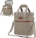 opux 6 Bottle Carrier Tote | Insulated Padded Wine Cooler Bag by OPUX
